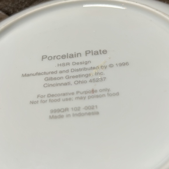 1996 Gibson Greetings Inc. Porcelain Poem Plate by Helen Steiner Rice - Picture 6 of 6